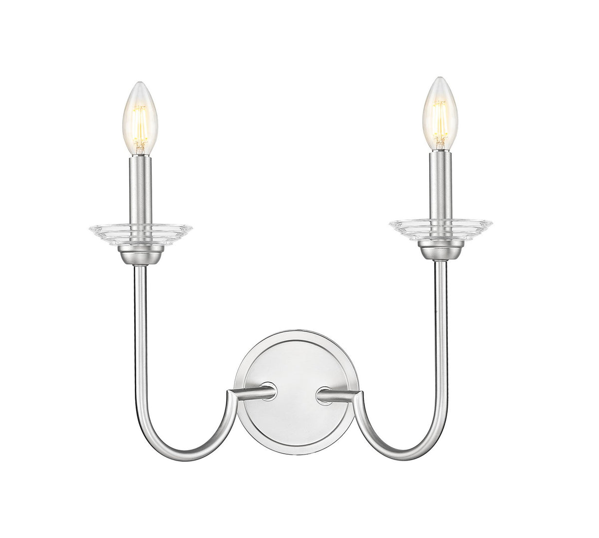 Applique murale Allistair Nickel brossé, nombre ampoules 2 – vue 2