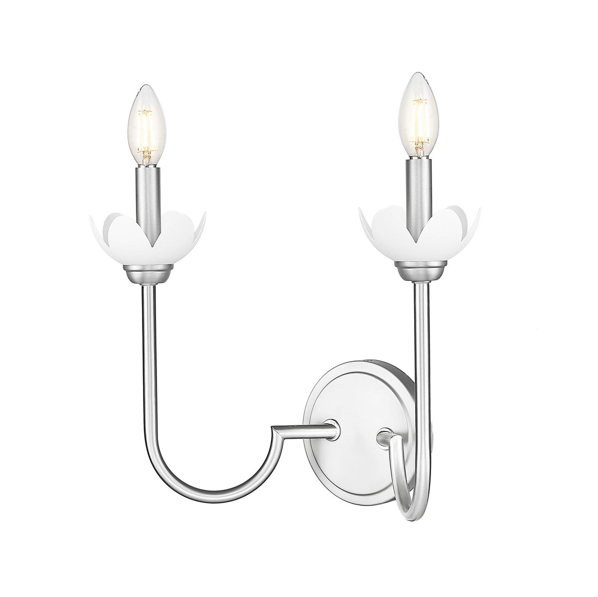 Applique murale Allistair Nickel brossé, nombre ampoules 2 – Z-Lite