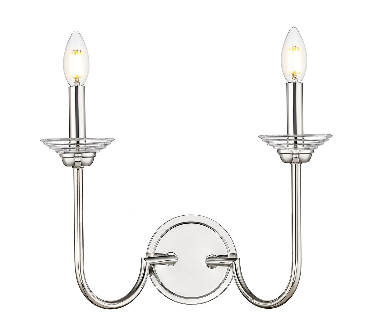 Applique murale Allistair Nickel poli, nombre ampoules 2 – vue 2