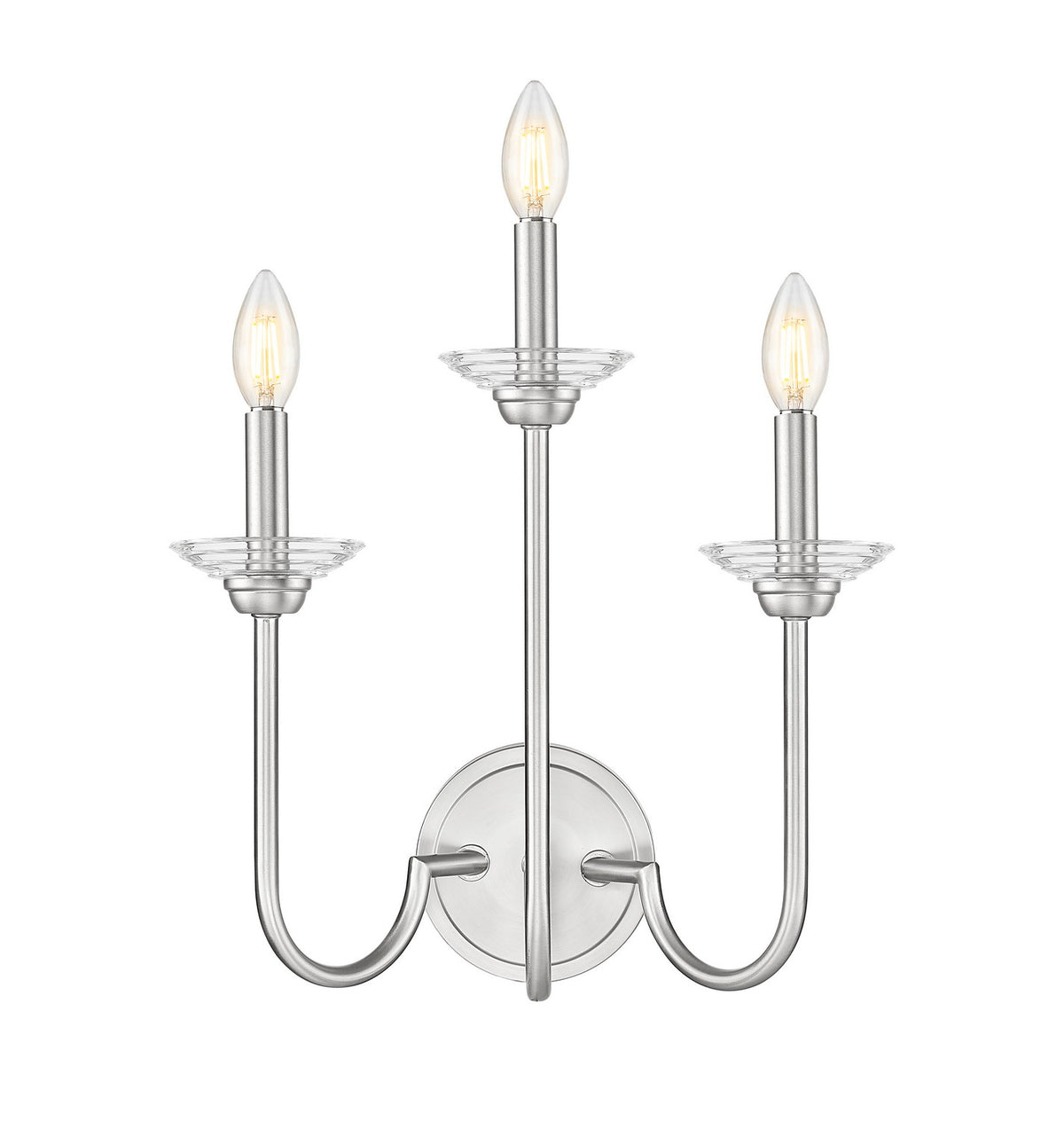 Applique murale Allistair Nickel brossé, nombre ampoules 3 – vue 2