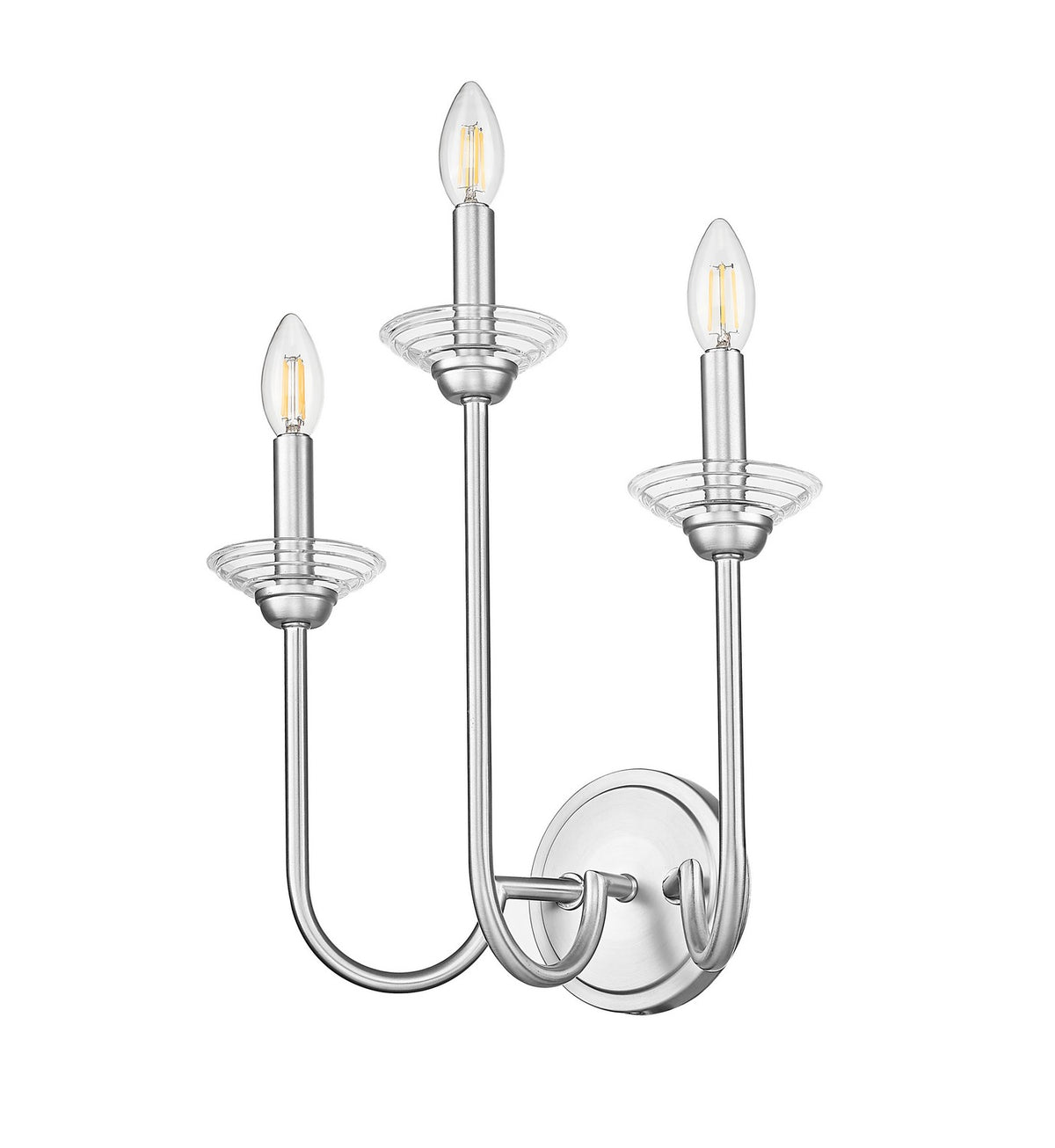 Applique murale Allistair Nickel brossé, nombre ampoules 3 – vue 5