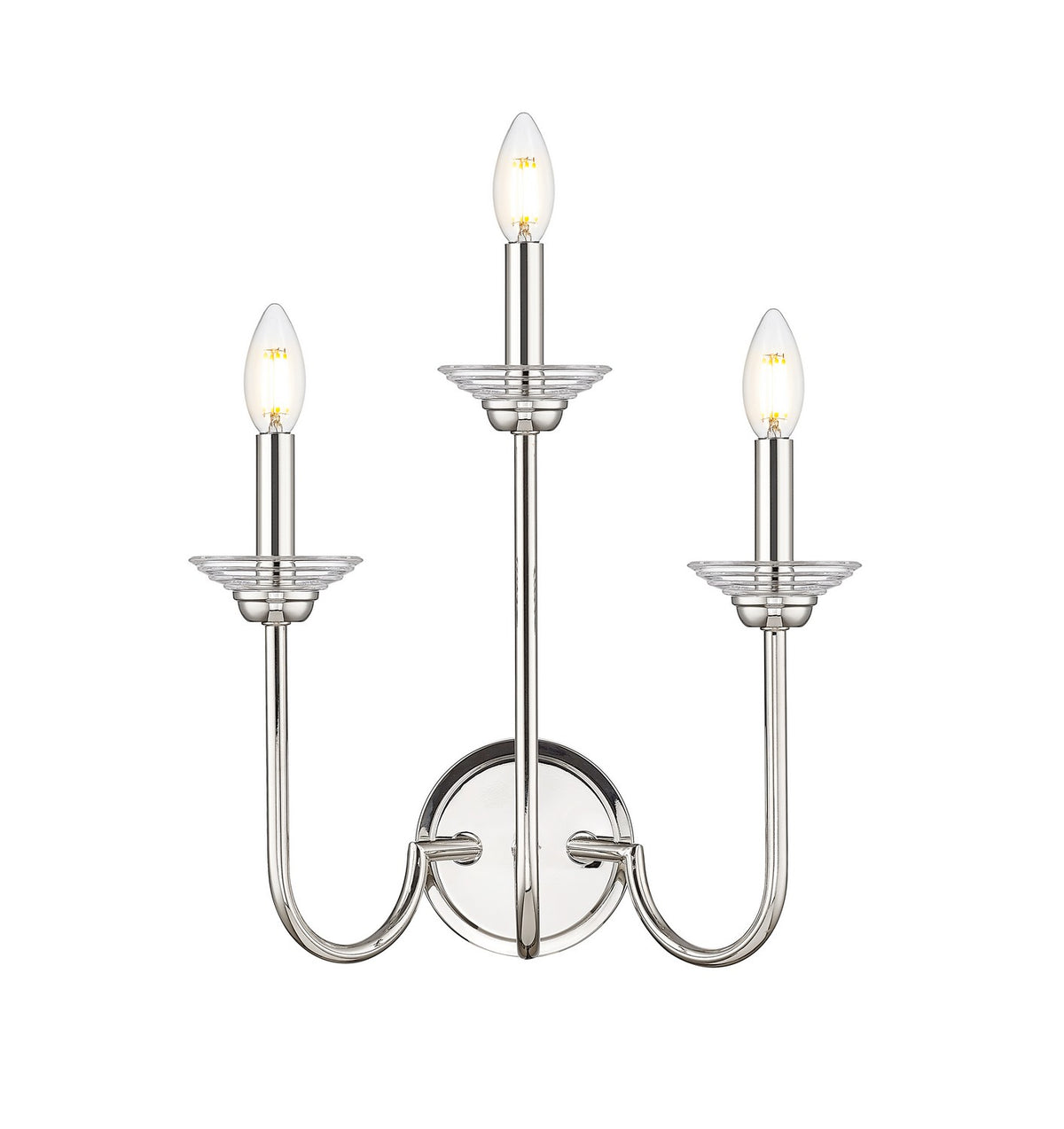 Applique murale Allistair Nickel poli, nombre ampoules 3 – vue 2
