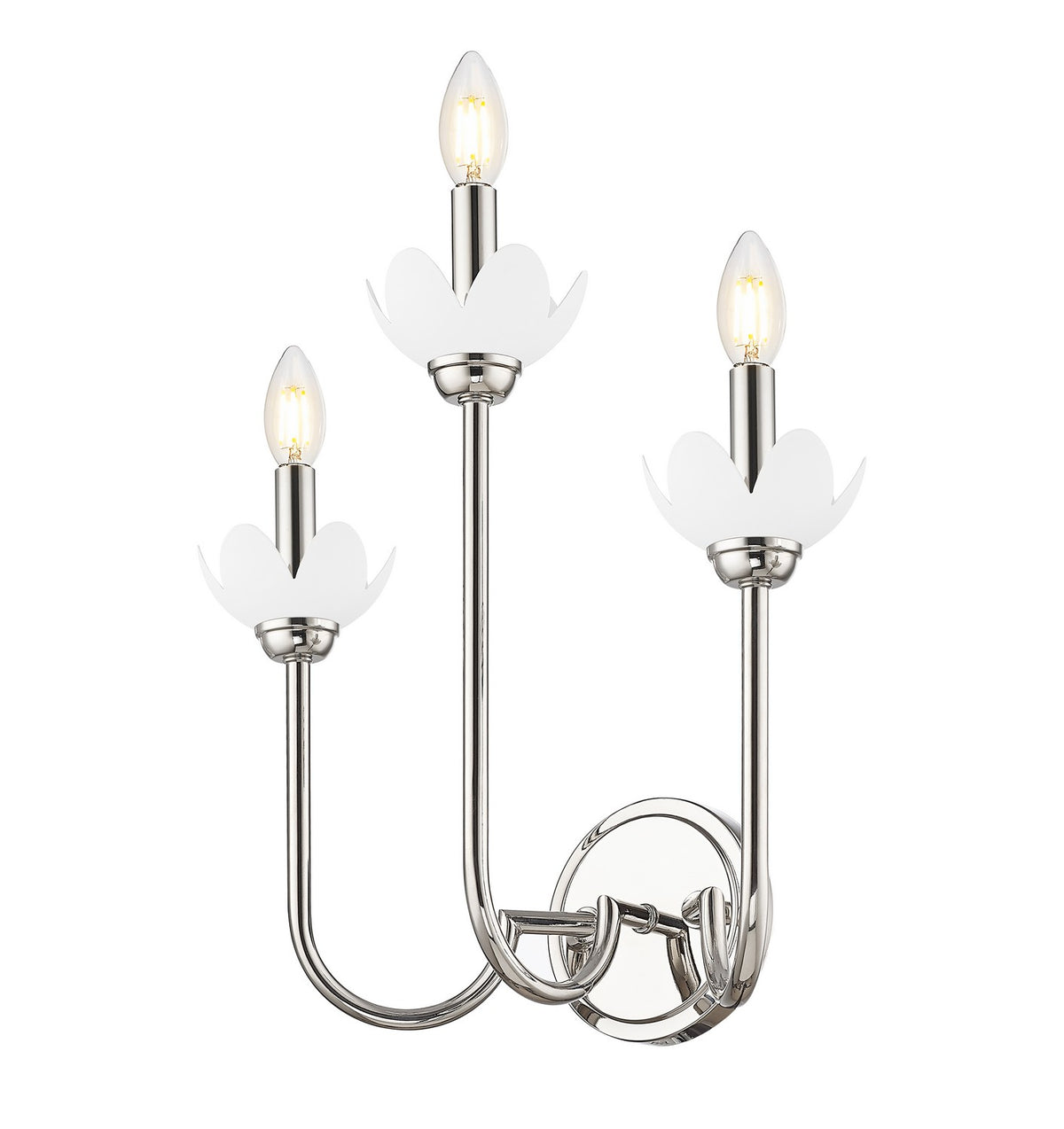 Applique murale Allistair Nickel poli, nombre ampoules 3 – vue 3