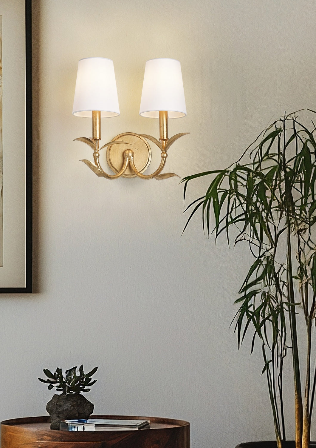 Applique murale Aslin Or feuille, 11 3/4" – vue 7