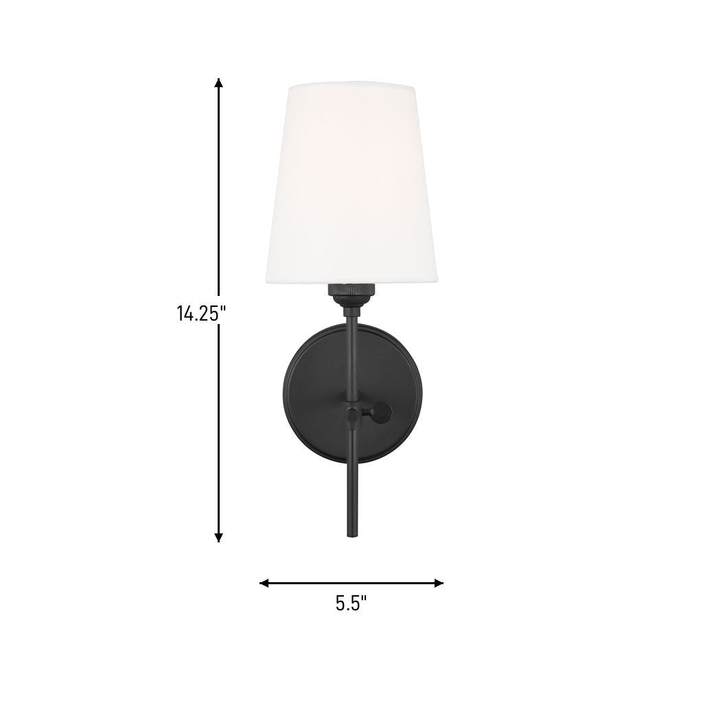 Applique murale Baker - Nickel brossé by Visual Comfort Studio | Luminaires & cie
