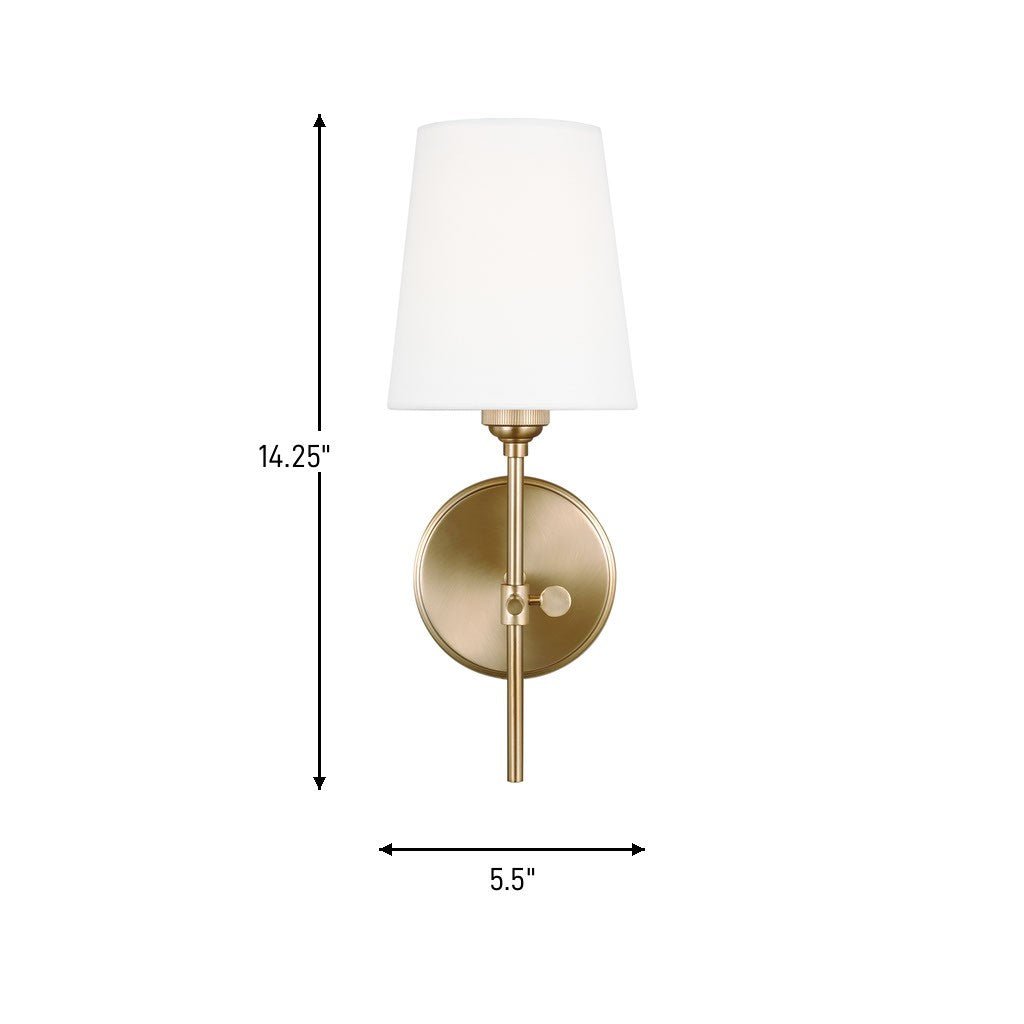 Applique murale Baker - Nickel brossé by Visual Comfort Studio | Luminaires & cie