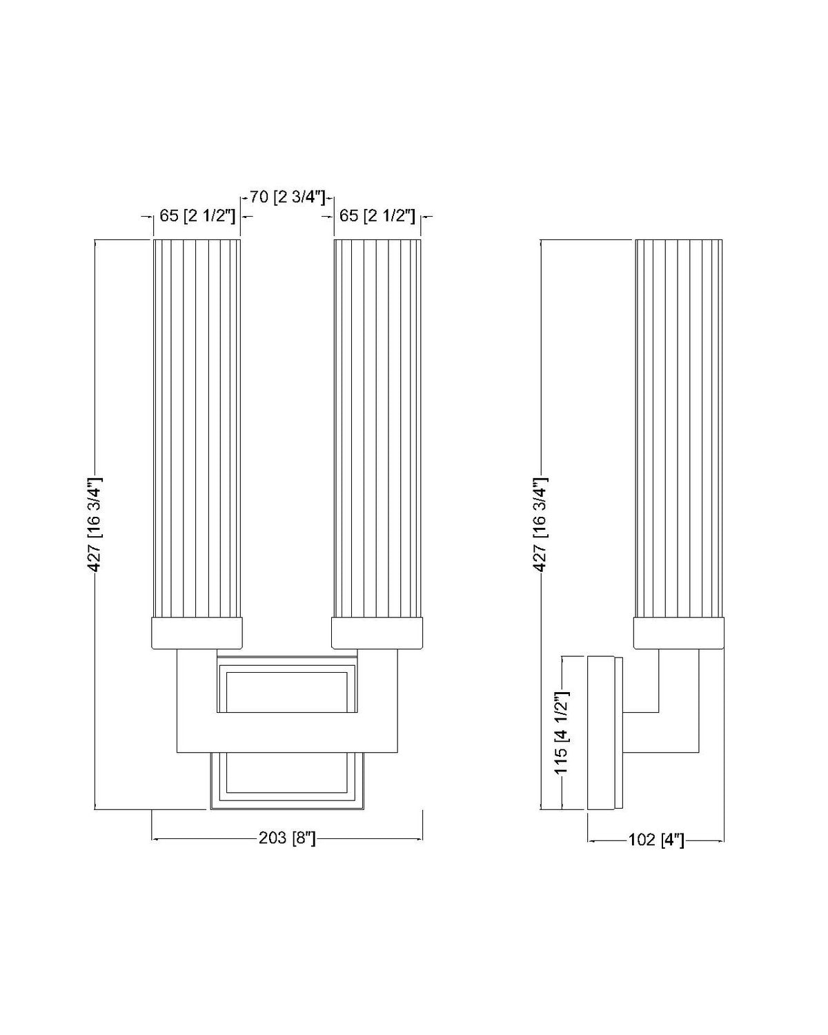 Applique murale Beau Nickel brossé, nombre ampoules 2 – vue 6