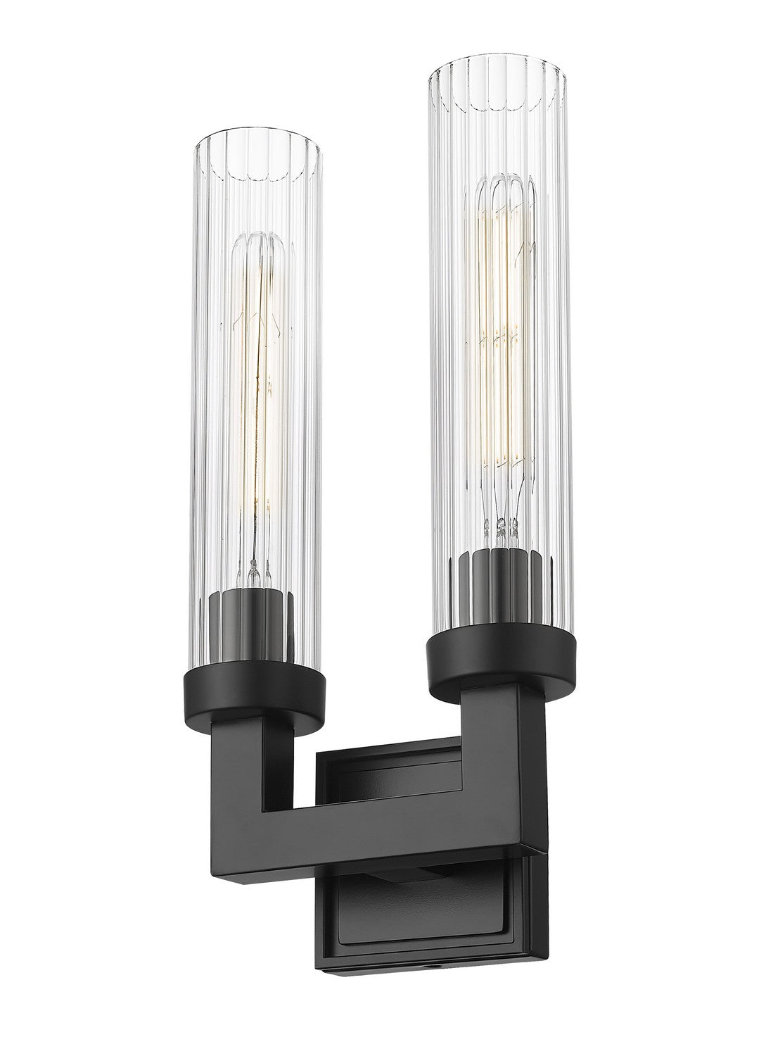 Applique murale Beau Noir mat, nombre ampoules 2 – vue 2