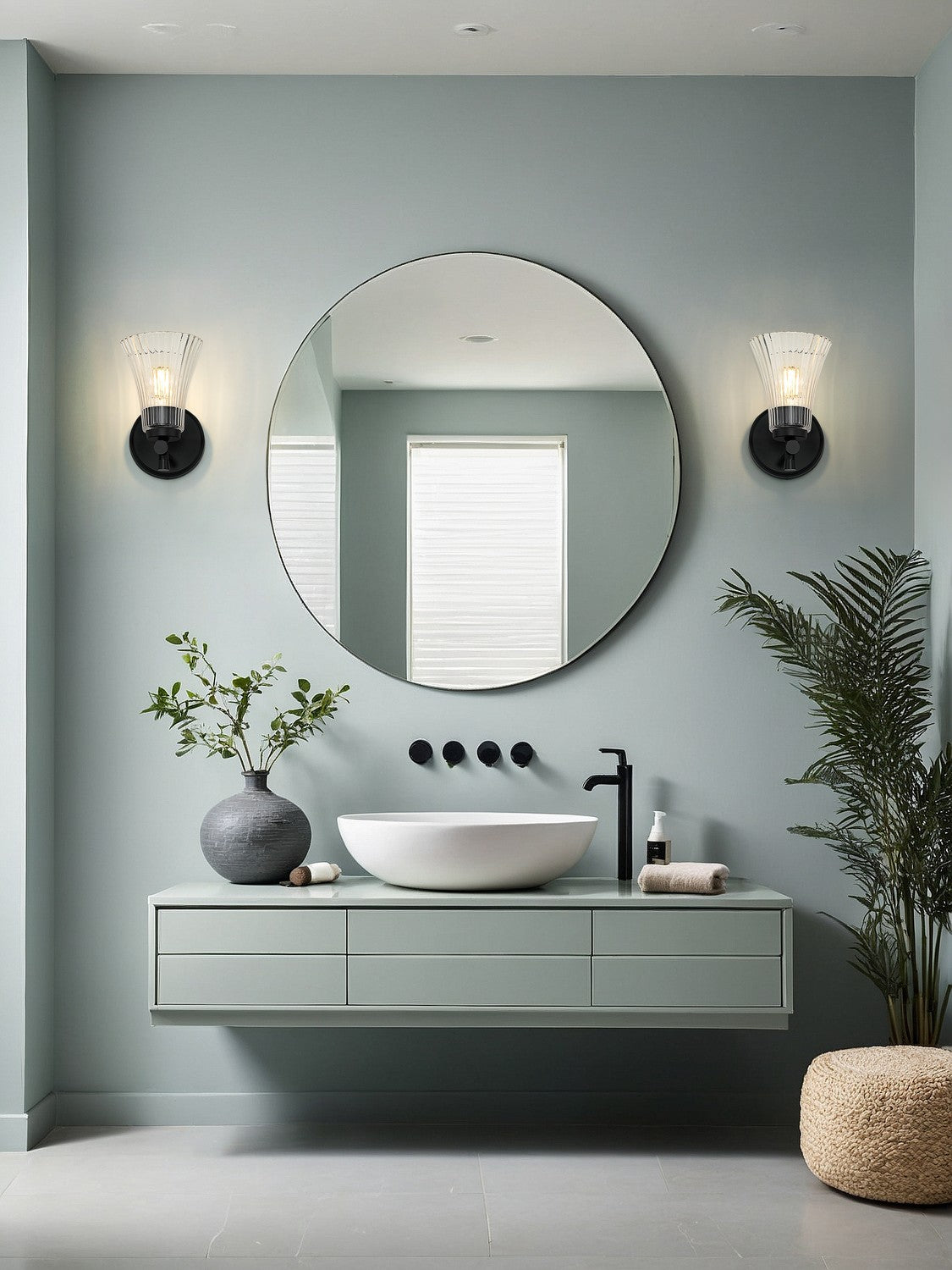 Applique murale Belle Noir mat – vue 3