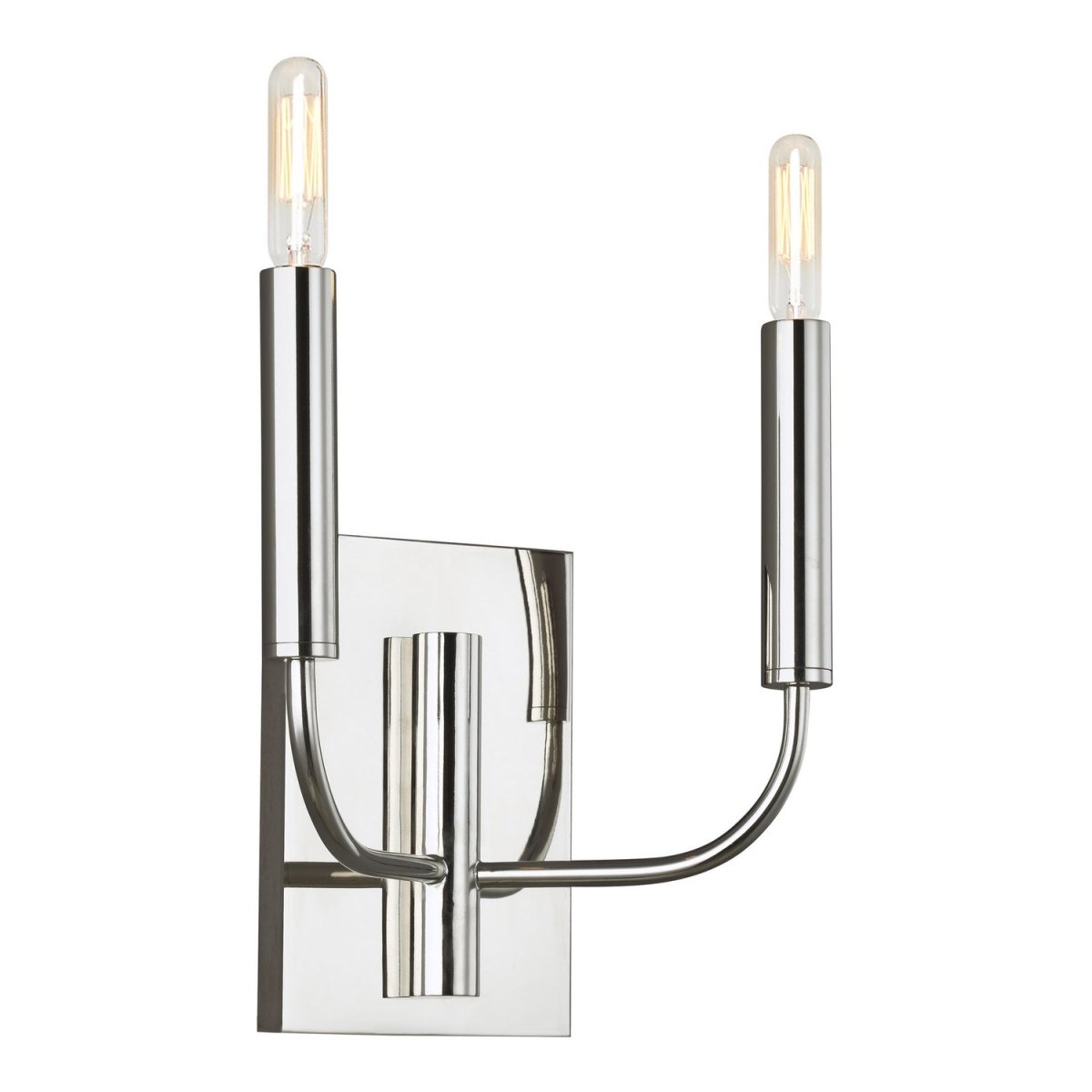 Applique murale Brianna - Nickel poli 11 3/8" 14 1/8" by Visual Comfort Studio | Luminaires & cie