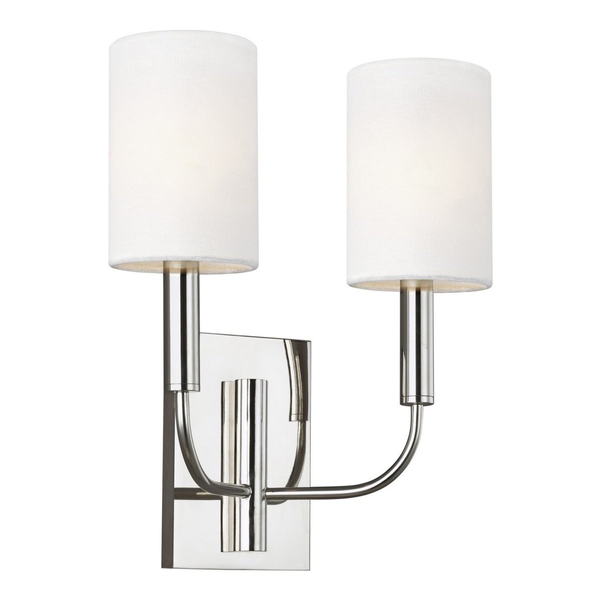 Applique murale Brianna - Nickel poli 4" 20" by Visual Comfort Studio | Luminaires & cie