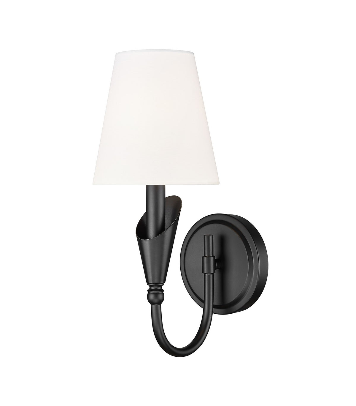 Applique murale Claudelle Noir mat, 14" – Z-Lite