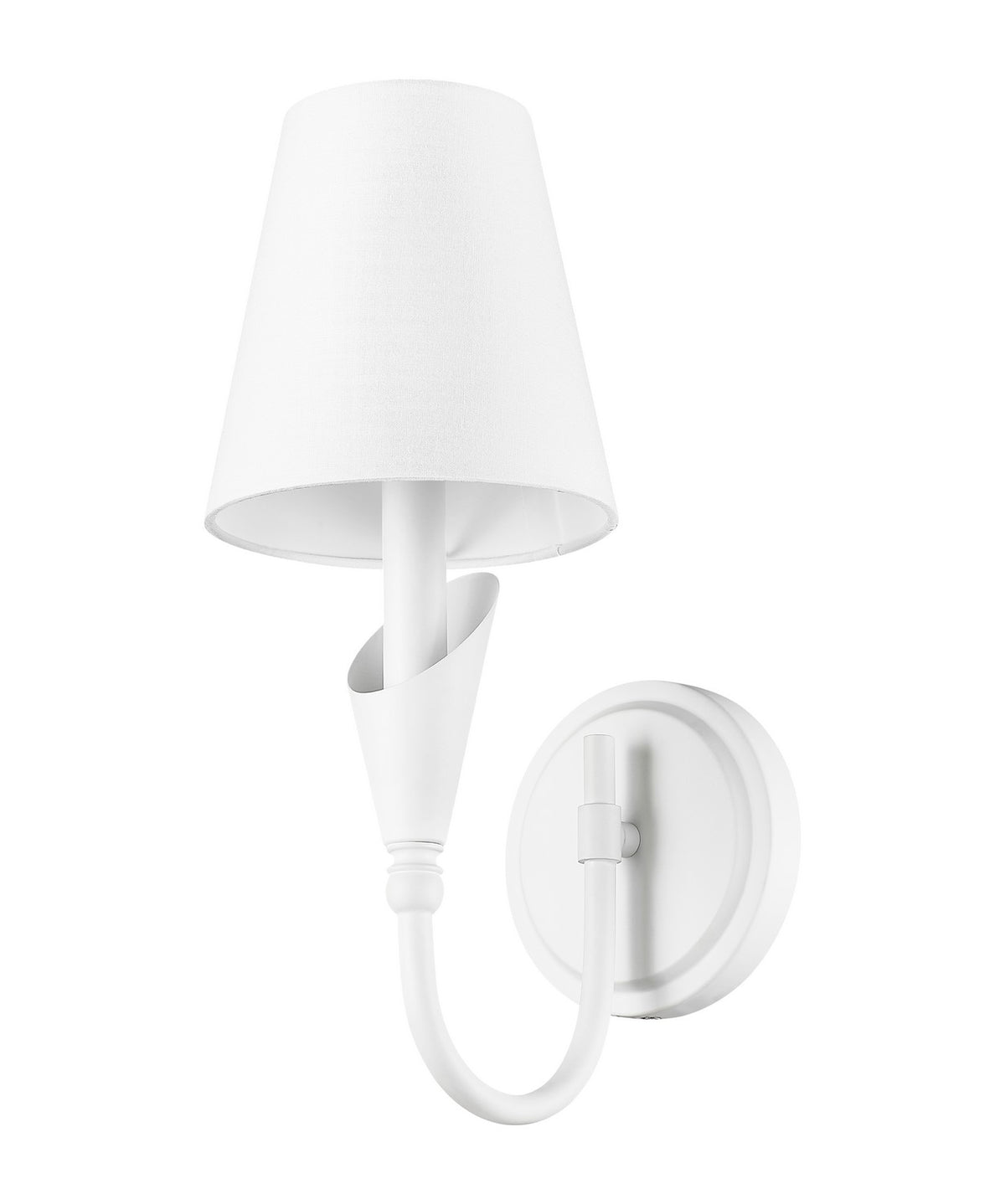 Applique murale Claudelle Blanc toundra, 14" – vue 5