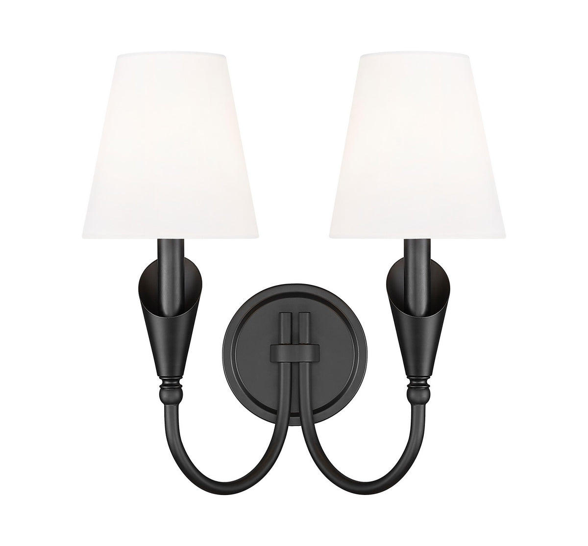 Applique murale Claudelle Noir mat, 14 1/2" – vue 2
