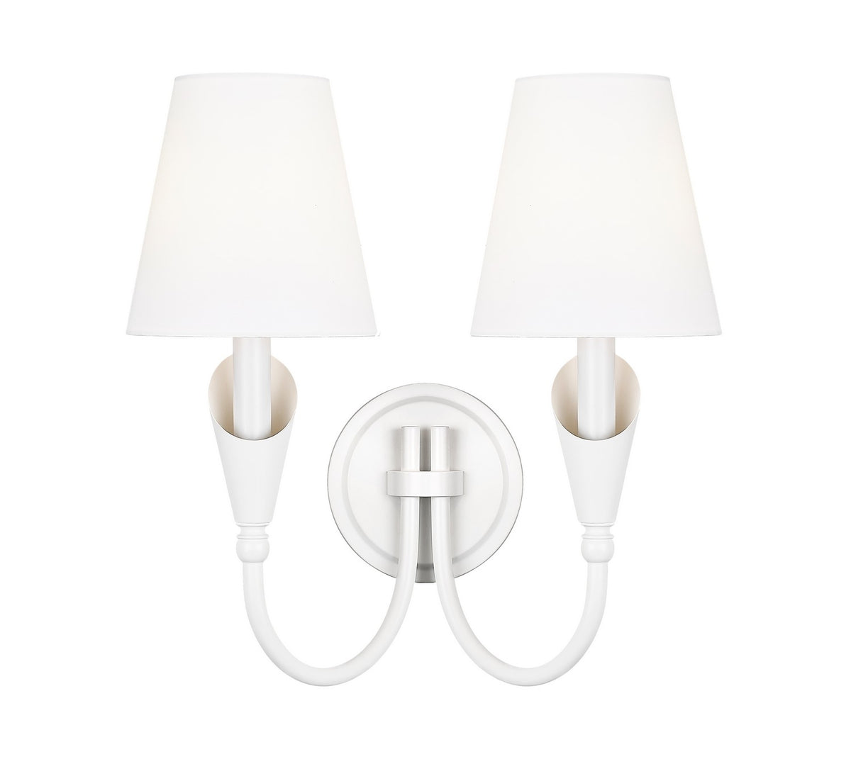 Applique murale Claudelle Blanc toundra, 14 1/2" – vue 2