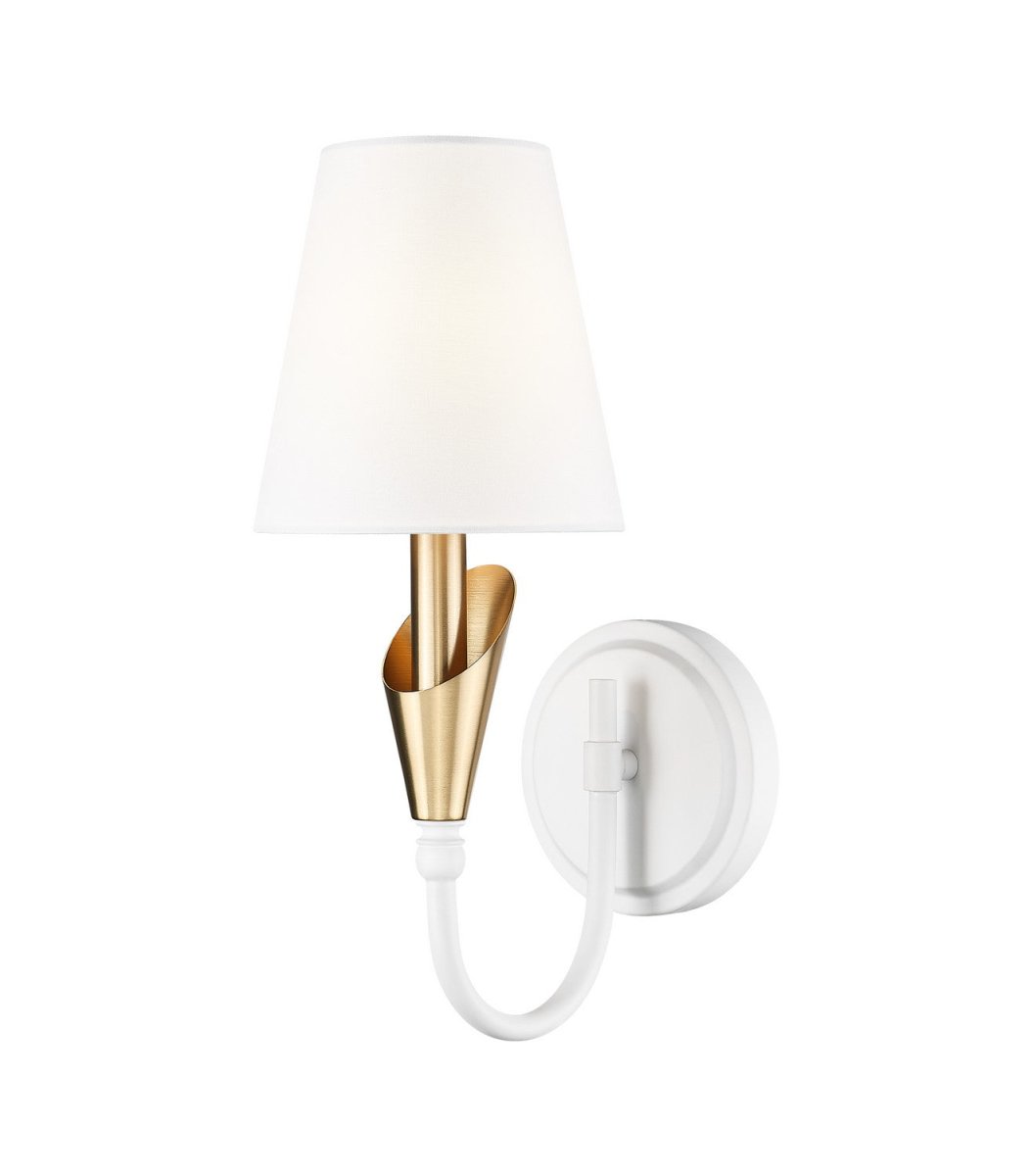 Applique murale Claudelle - Blanc toundra + Or moderne 14" by Z-Lite | Luminaires & cie