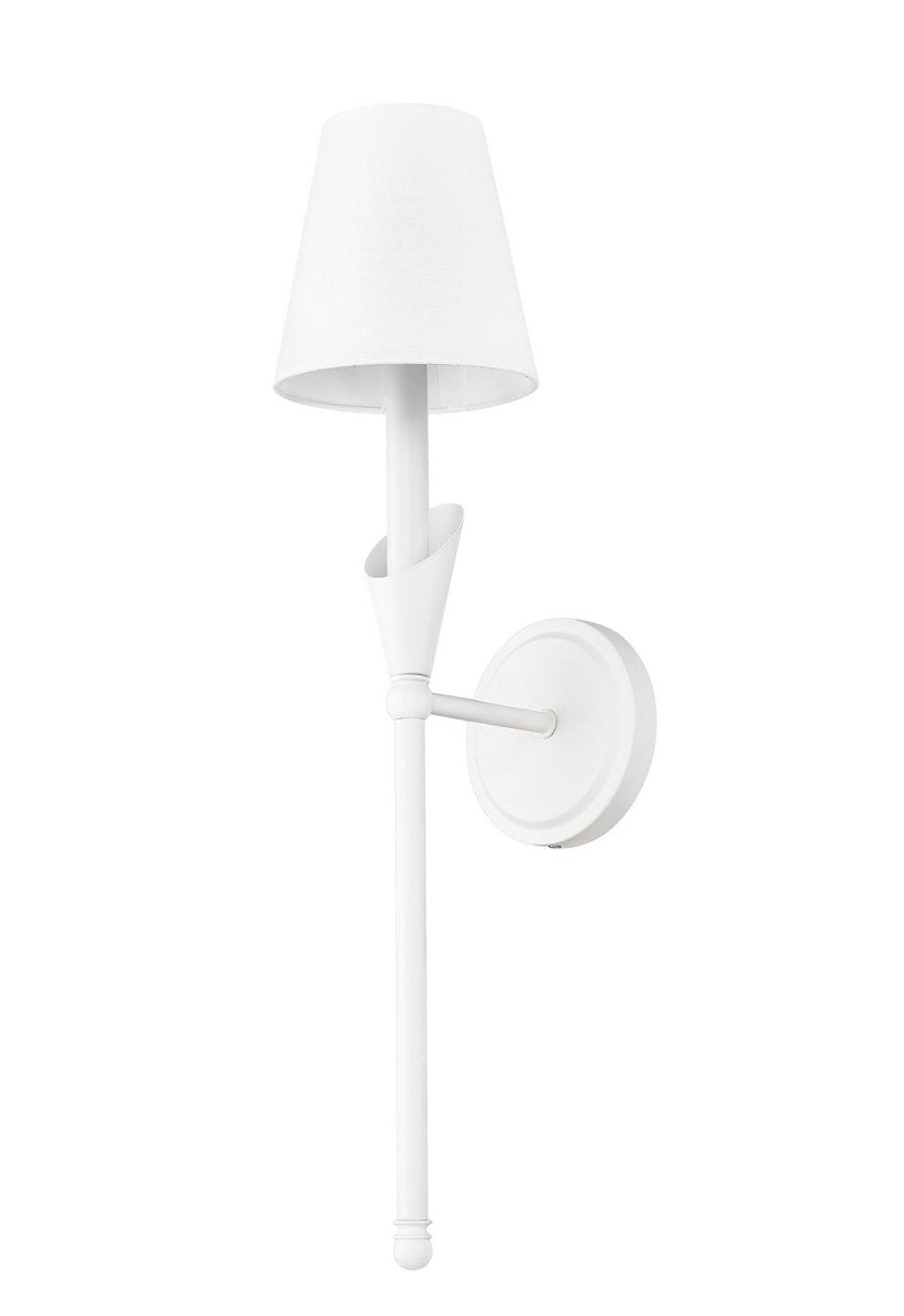 Applique murale Claudelle - Blanc toundra + Or moderne 14 1/2" by Z-Lite | Luminaires & cie
