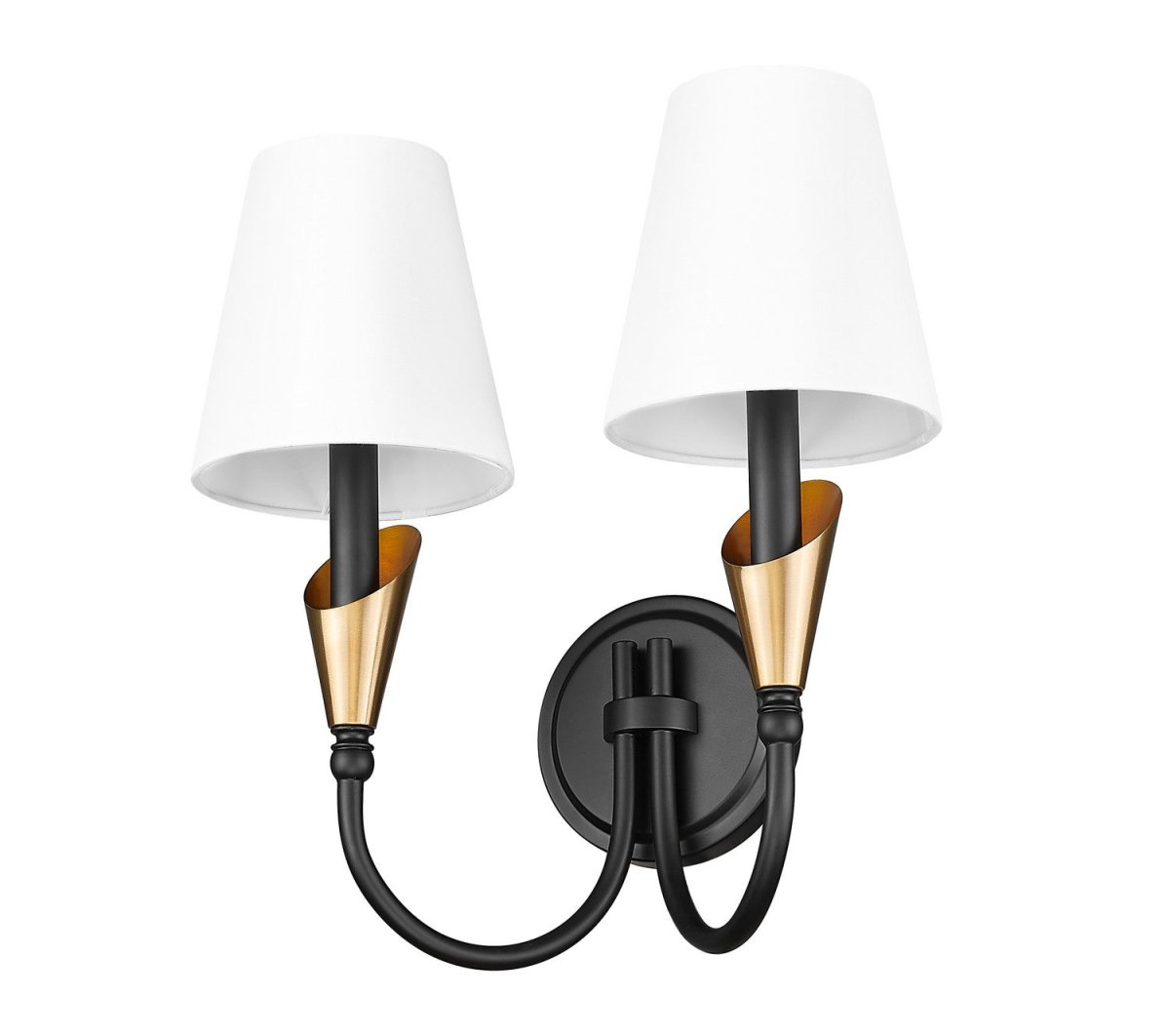 Applique murale Claudelle - Blanc toundra + Or moderne 14 1/2" by Z-Lite | Luminaires & cie
