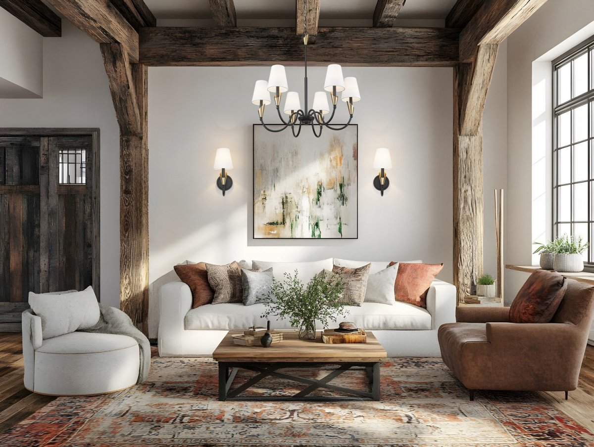 Applique murale Claudelle - Blanc toundra + Or moderne 14 1/2" by Z-Lite | Luminaires & cie