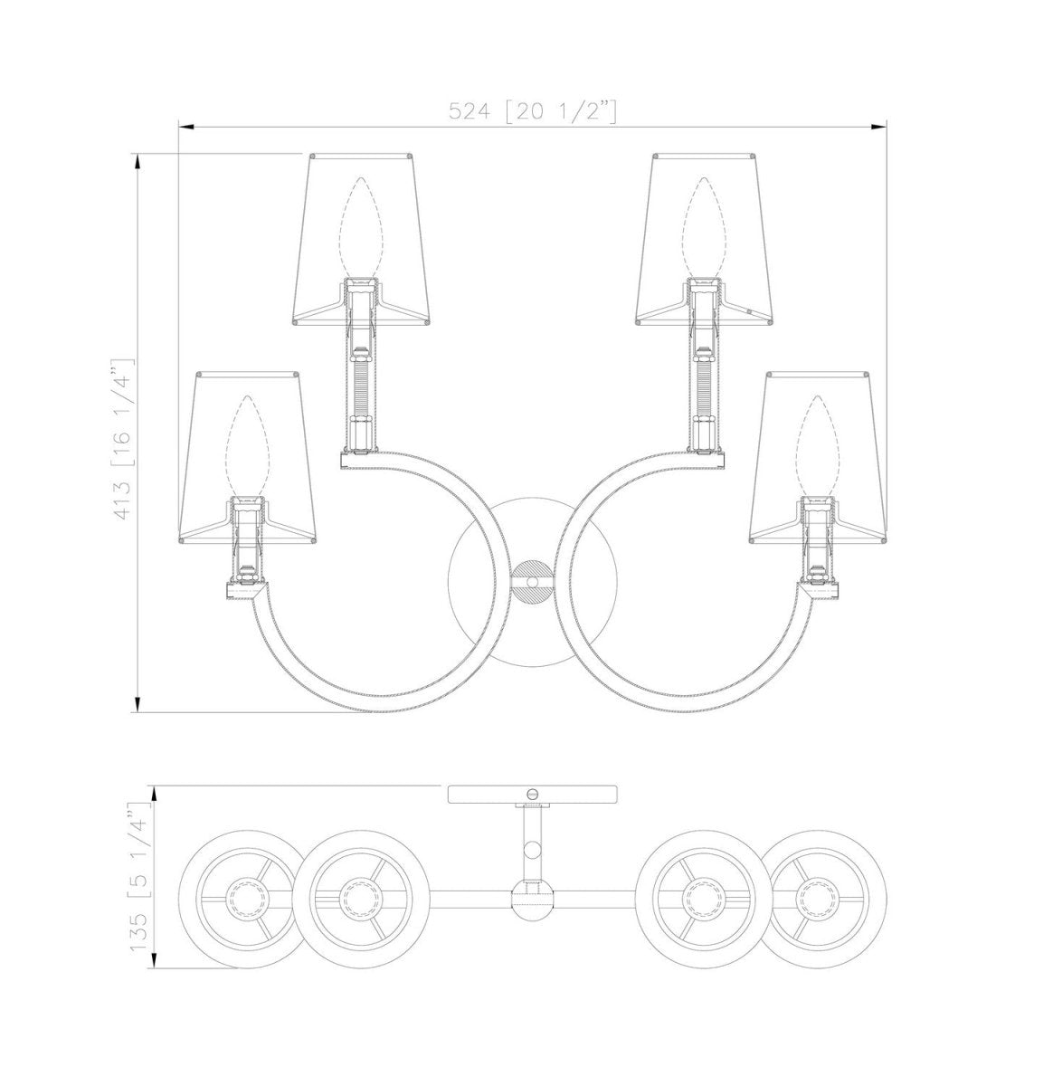Applique murale Cordelia - Or moderne by Z-Lite | Luminaires & cie