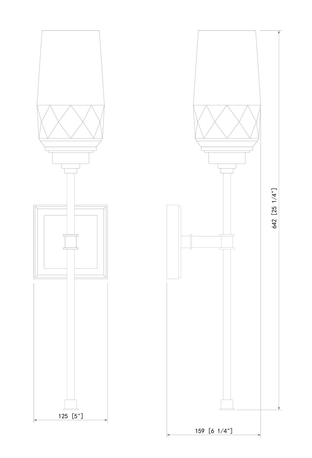 Applique murale Cosmo Nickel brossé – vue 6