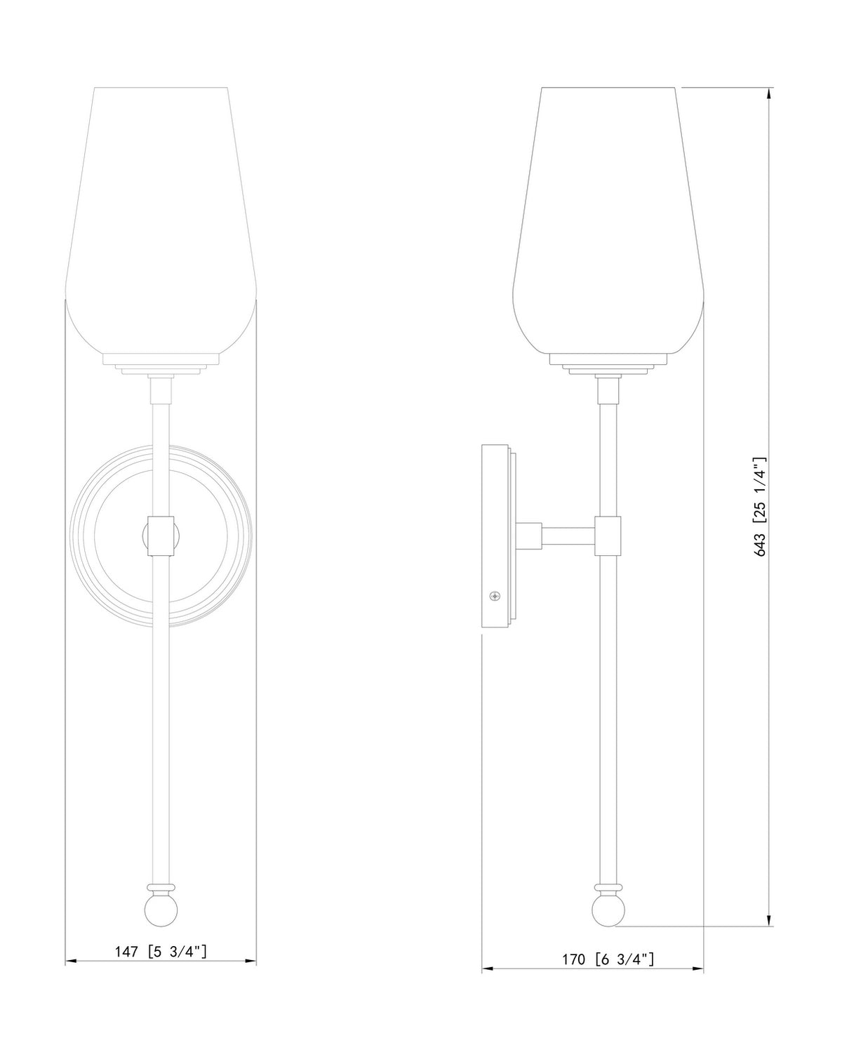 Applique murale Dominique Nickel brossé – vue 6