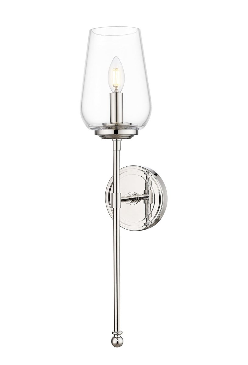 Applique murale Dominique - Nickel poli by Z-Lite | Luminaires & cie