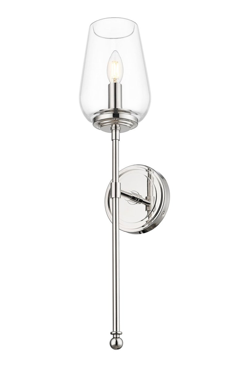 Applique murale Dominique - Nickel poli by Z-Lite | Luminaires & cie
