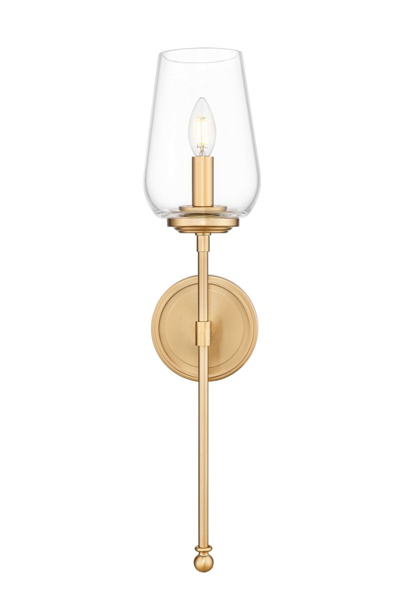 Applique murale Dominique - Nickel poli by Z-Lite | Luminaires & cie
