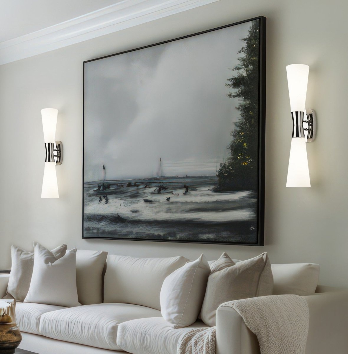 Applique murale Emrys - Nickel poli 4 1/2" by Z-Lite | Luminaires & cie