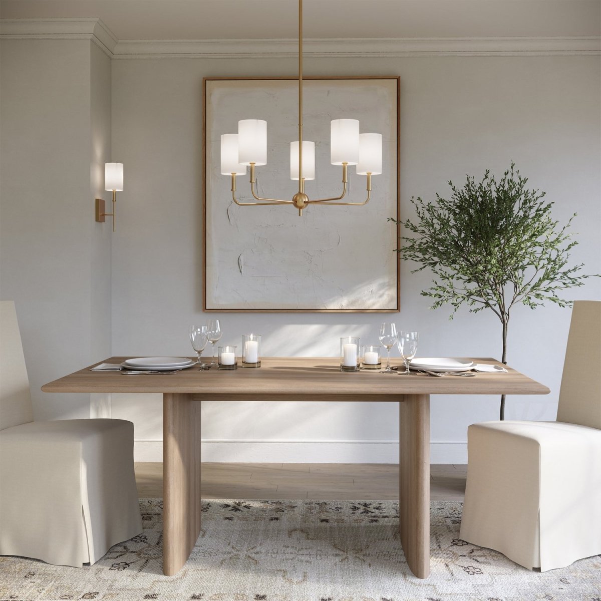 Applique murale Foxdale - Nickel brossé by Visual Comfort Studio | Luminaires & cie