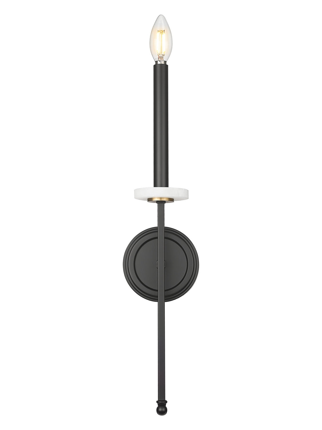 Applique murale Gaultier Noir mat + Or moderne, 4 1/2" – vue 3