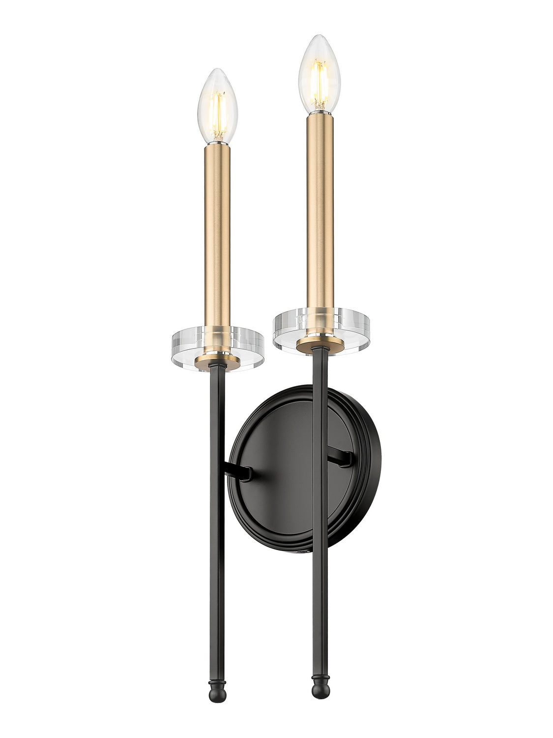 Applique murale Gaultier Noir mat + Or moderne, 7 1/2" – vue 3