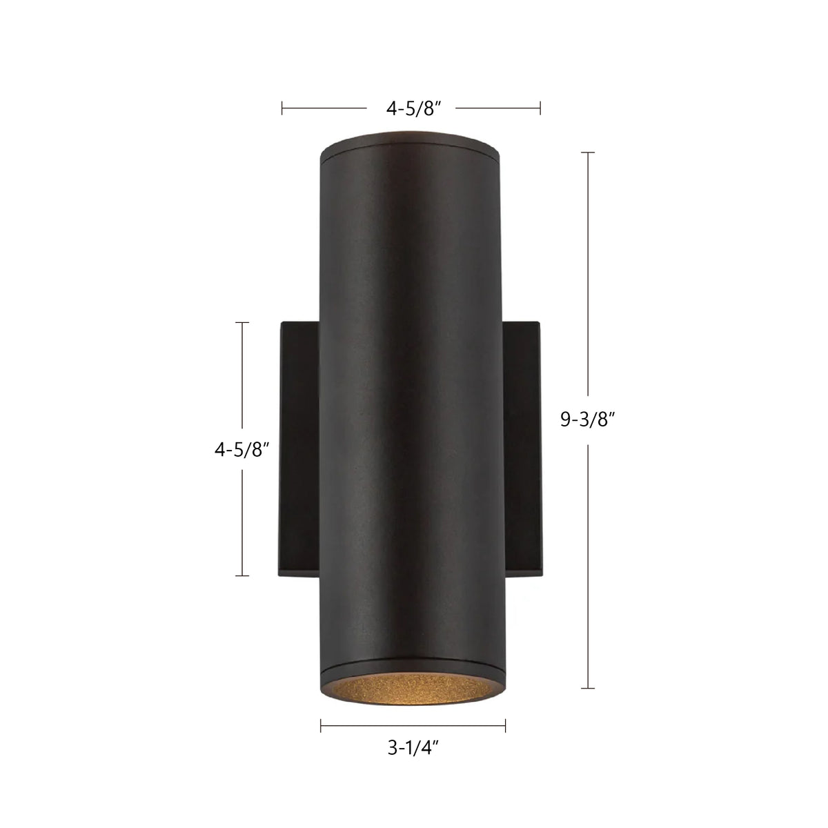 Applique murale haut/bas Lorna Blanc, 9 3/8", 3 7/8" – vue 3