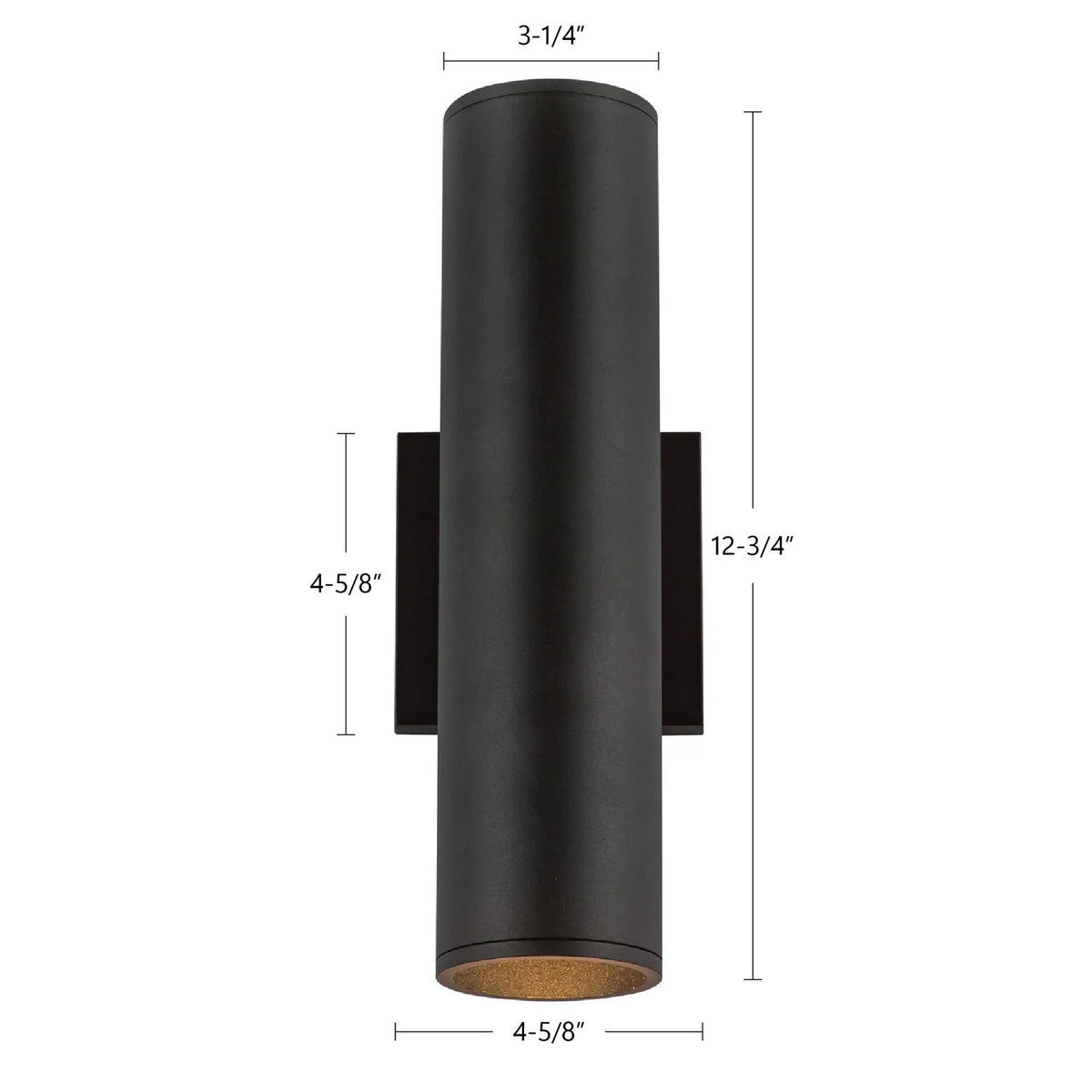 Applique murale haut/bas Lorna Noir, 12 3/4", 3 7/8" – vue 8