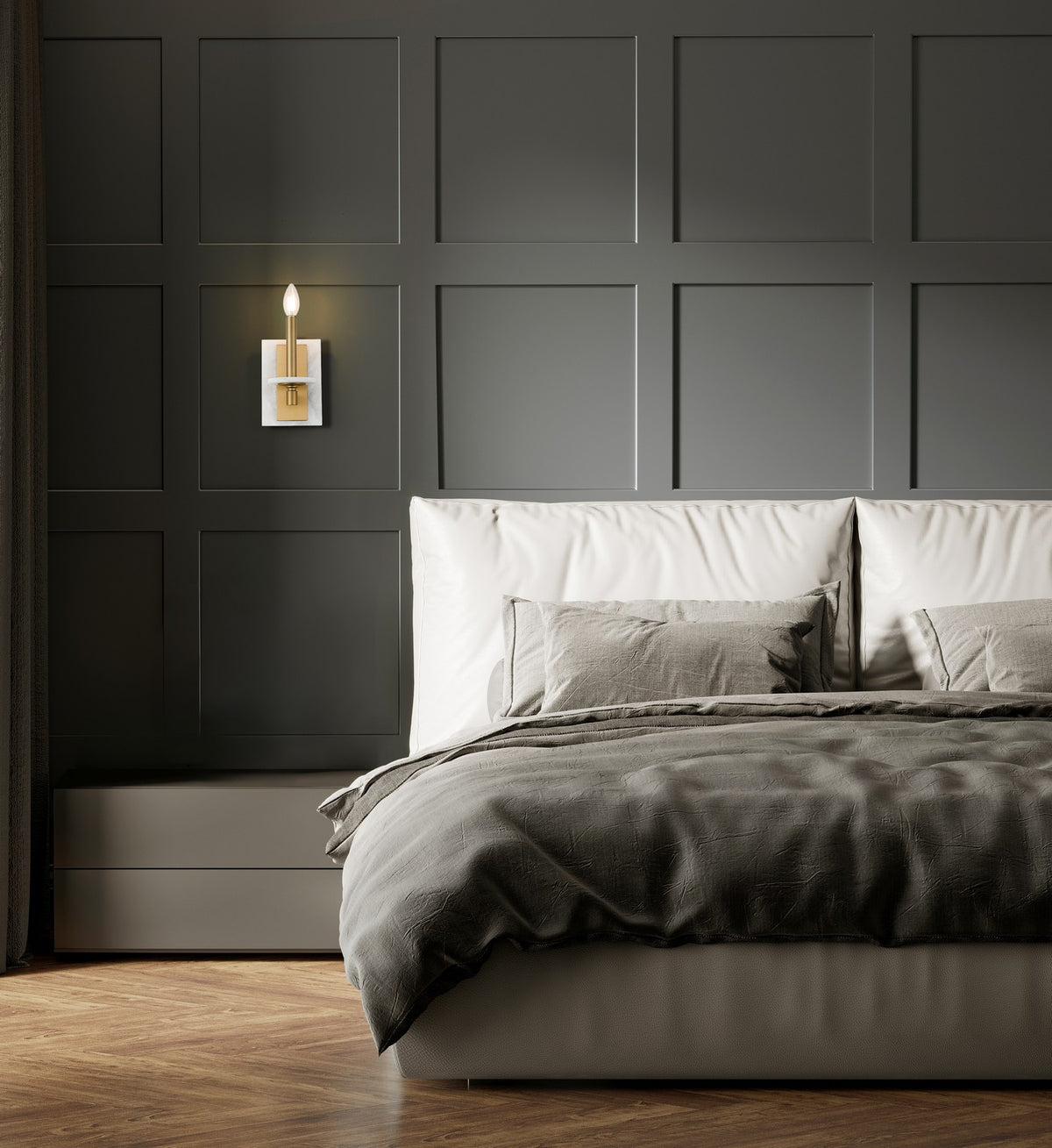 Applique murale Kaden Or moderne, 5" – vue 6