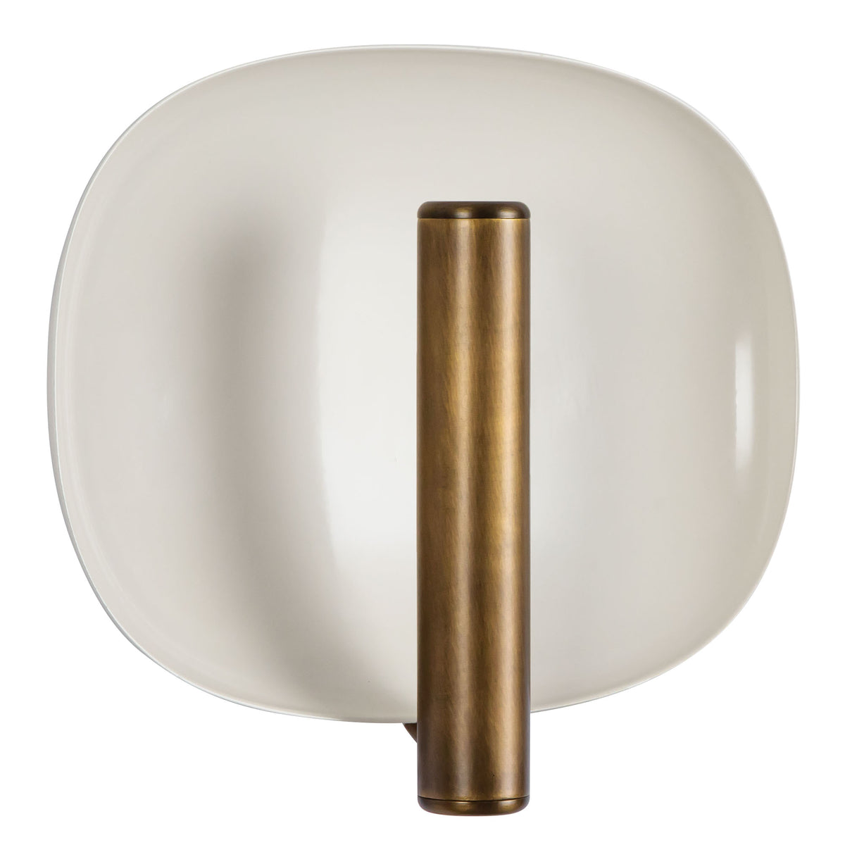 Applique murale Lustre Blanc nacré / Laiton vieilli – vue 3