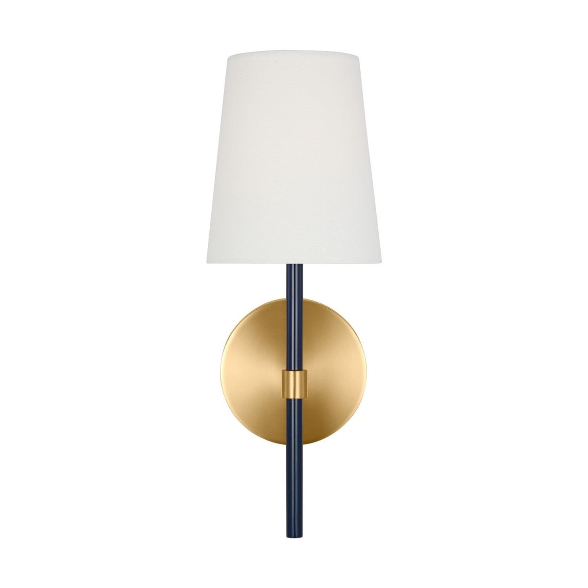Applique murale Monroe - Régulier Laiton bruni et Bleu marine 1 by Visual Comfort Studio | Luminaires & cie