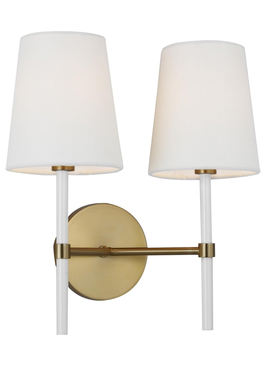 Applique murale Monroe - Régulier Nickel poli 2 by Visual Comfort Studio | Luminaires & cie