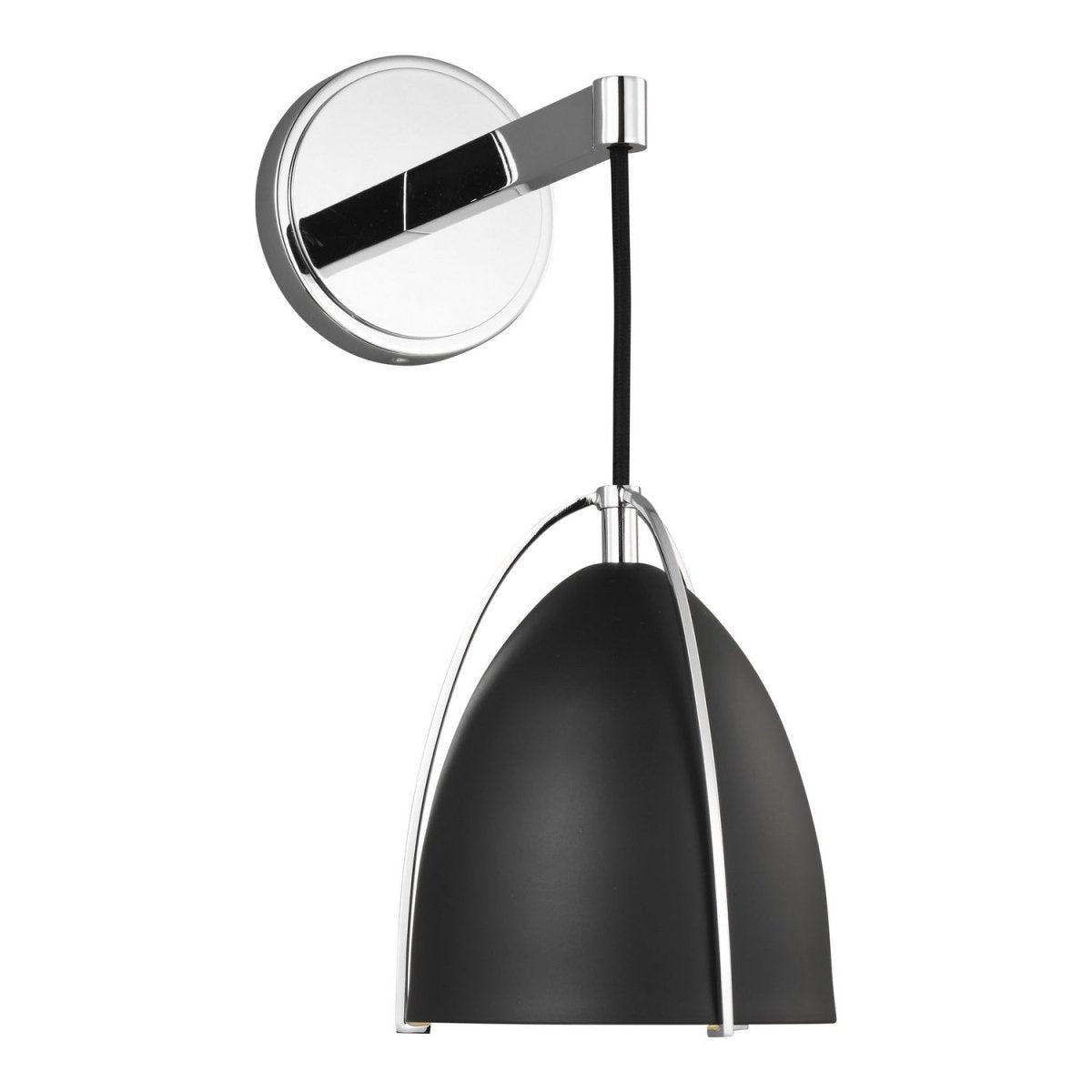 Applique murale Norman - Chrome Noir minuit by Visual Comfort Studio | Luminaires & cie
