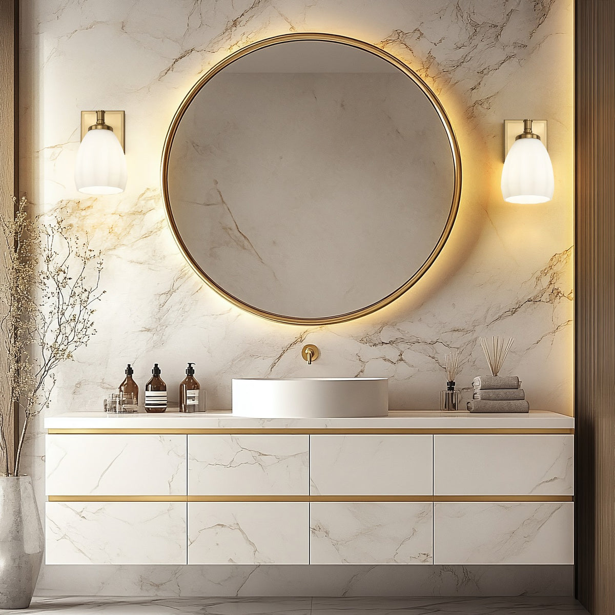 Applique murale Oren Or moderne, 9 1/4" – vue 6