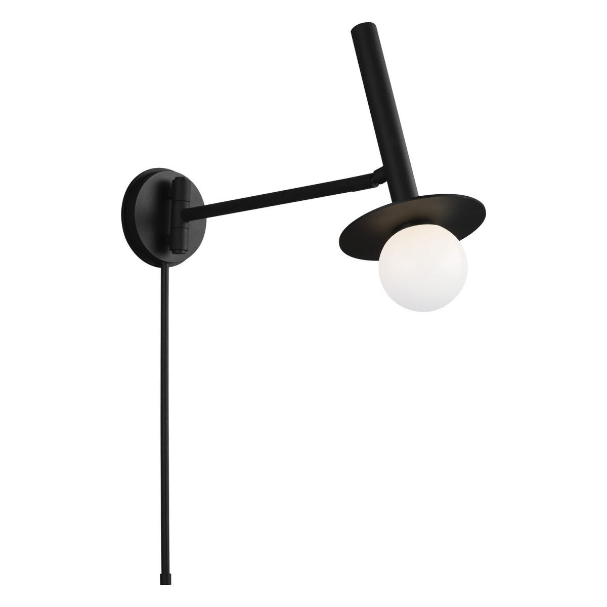 Applique murale pivot Nodes - Noir minuit 8" by Visual Comfort Studio | Luminaires & cie