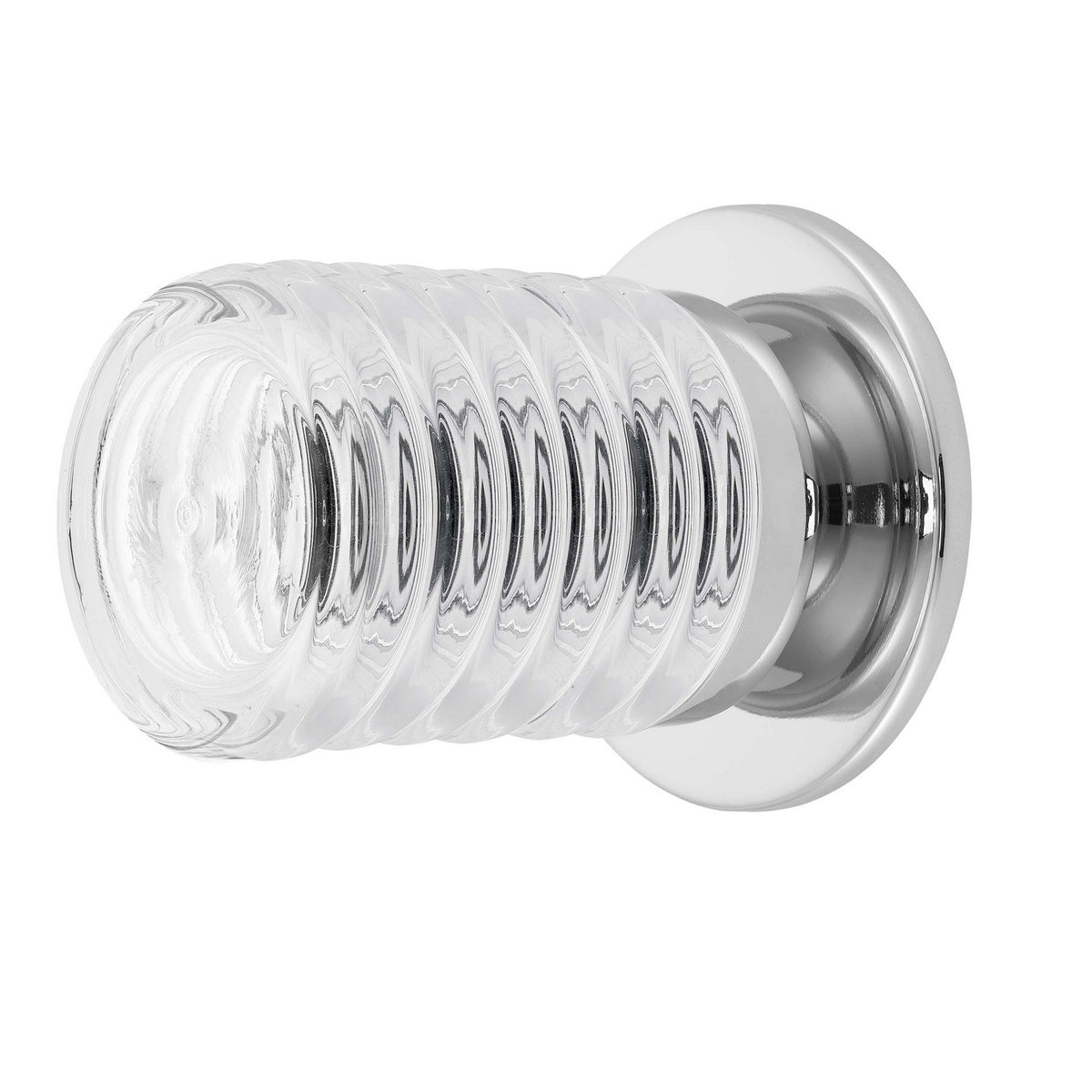 Applique murale ronde Berkley Transparent / Chrome poli – Dainolite