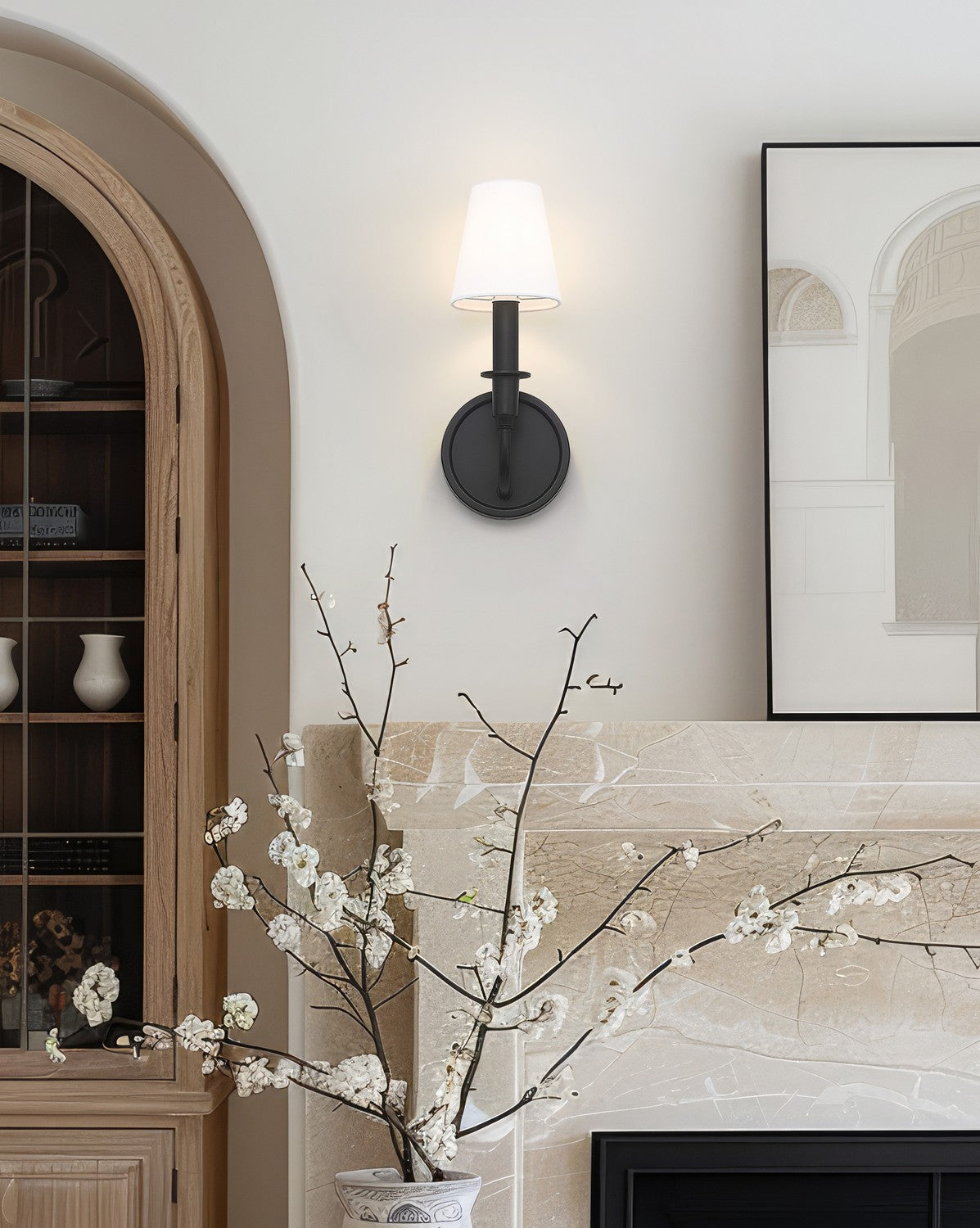 Applique murale Tova Noir mat, 5 1/4" – vue 8