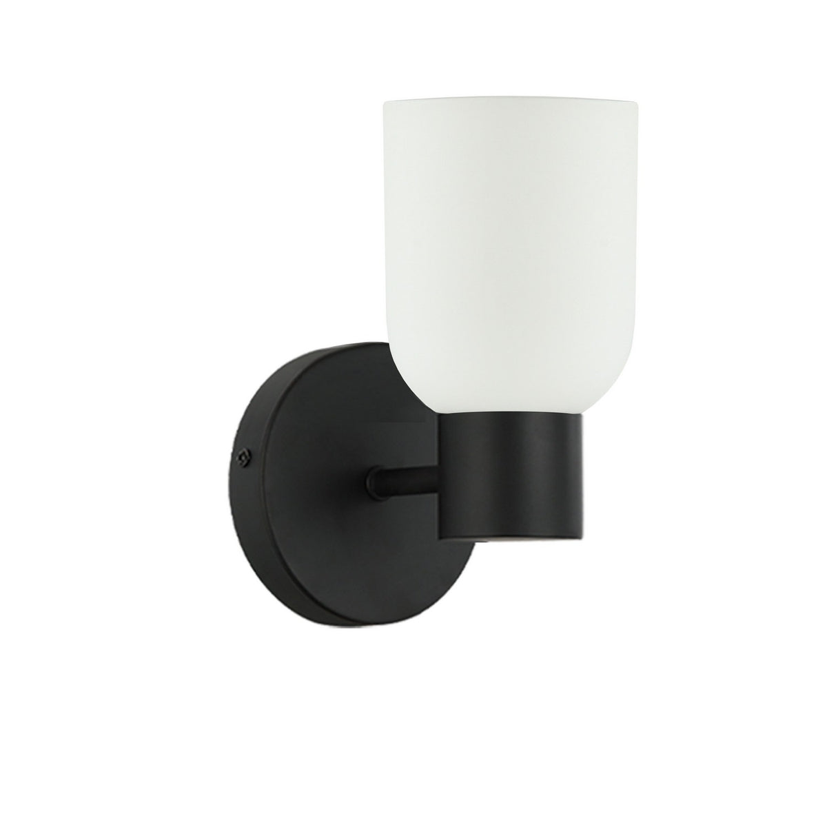 Applique murale Vonda 4 3/4", nombre ampoules 1, Noir mat – Dainolite