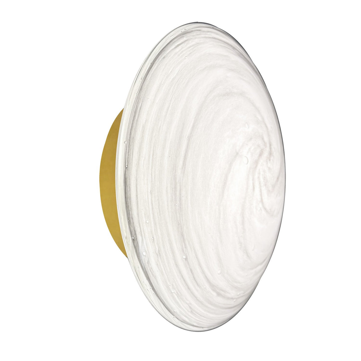 Applique murale Wenona Blanc / Laiton vieilli – Dainolite
