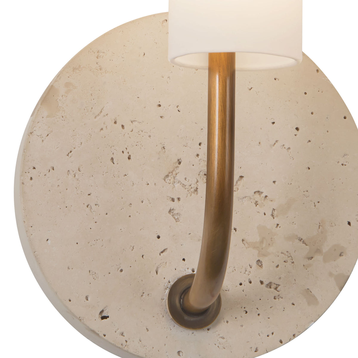 Applique murale Wick Laiton vieilli / Travertin – vue 5