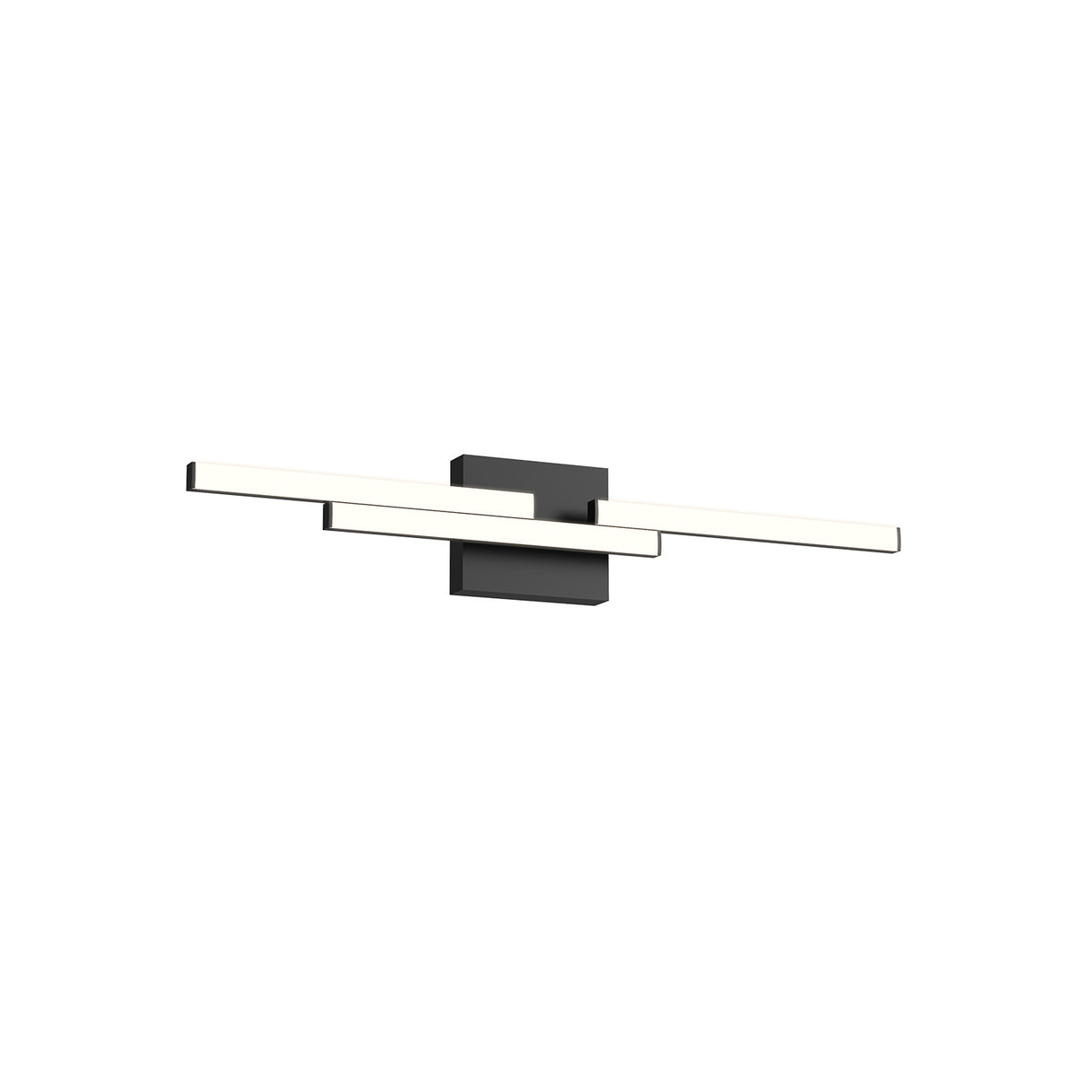Barre d'éclairage de salle de bain Anello Minor Noir, 26 5/8" – Kuzco Lighting