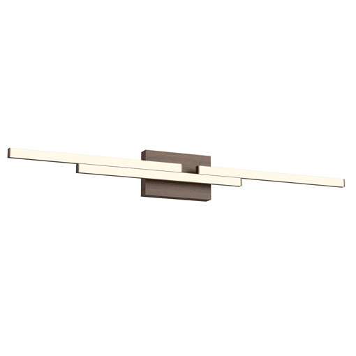 Barre d'éclairage de salle de bain Anello Minor Noyer, 38" – Kuzco Lighting