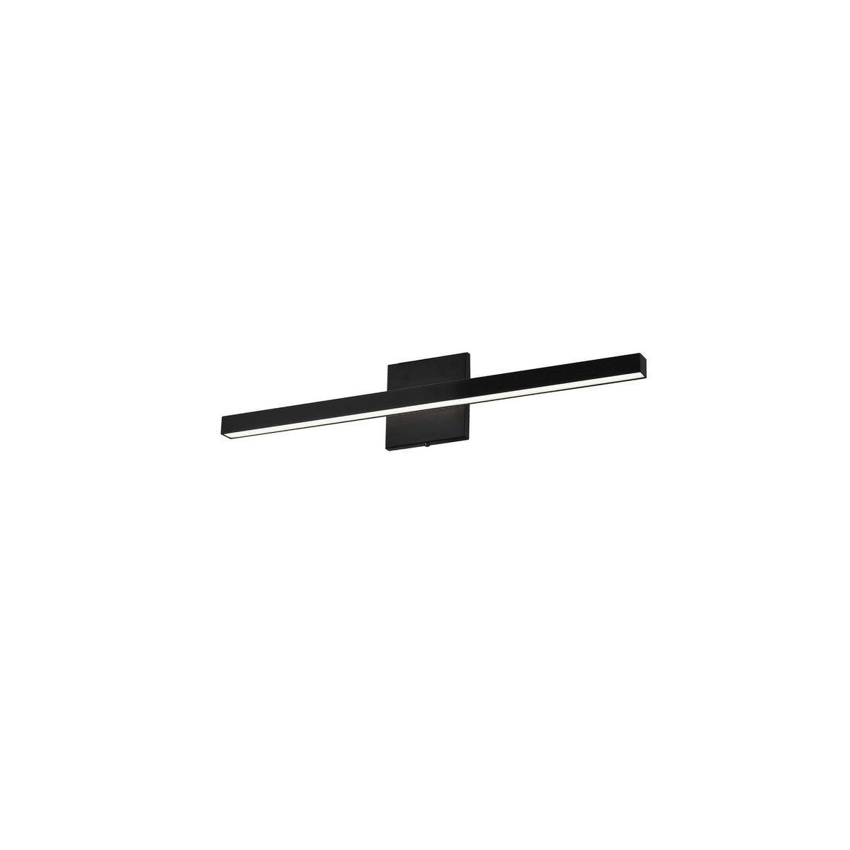 Barre d'éclairage de salle de bain Annita — 1.5" Vers le bas, Noir mat, 23 3/4" – Dainolite